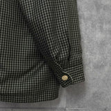 イヴ サンローラン ヴィンテージ リバーシブル YSLロゴ チェック柄 ブルゾン ジャケット ベージュ / ブラック