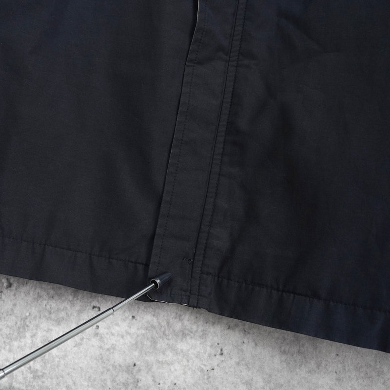 イヴ サンローラン ヴィンテージ YSLロゴ ブルゾン ジャケット ネイビー / ベージュ