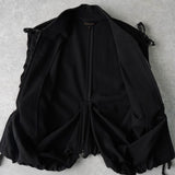 コムデギャルソン 1990年製 変形 ジッパー ベスト レディース ブラック