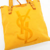 イヴ サンローラン YSLロゴ 巾着型 キャンバス トートバッグ イエロー
