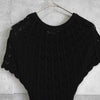 Red Valentino 黑色短袖针织连衣裙