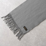 Logo Embroidery Wool Muffler｜Made in Italy