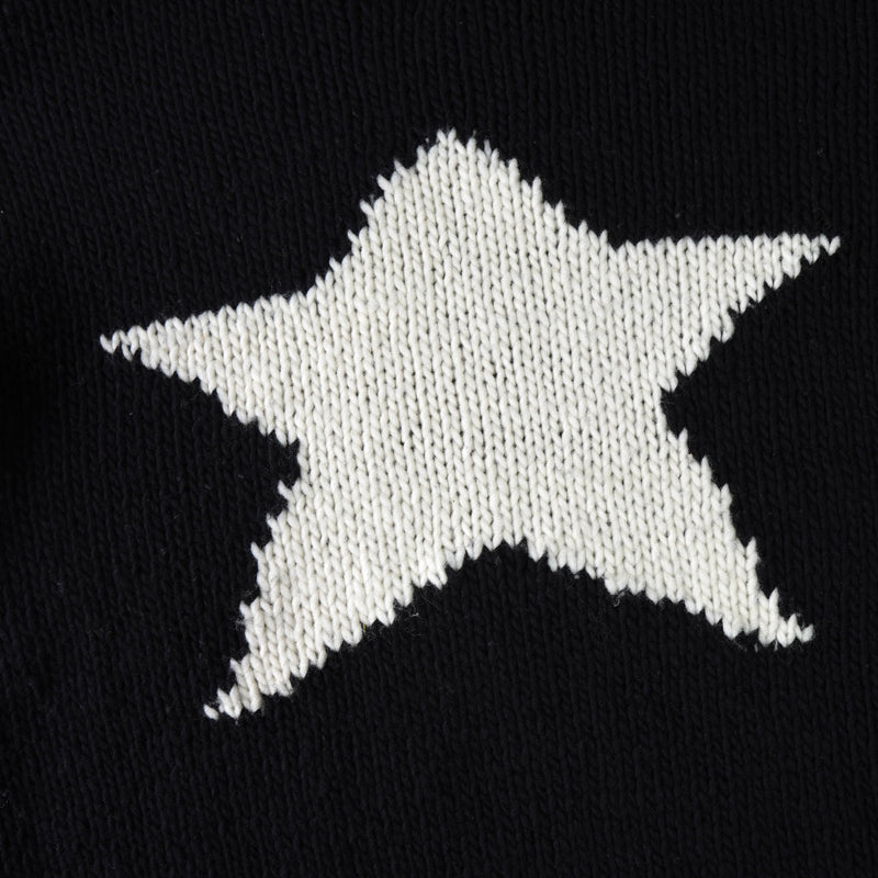 THRIFTY LOOK STAR HAND KNIT スリフティールック スター ハンドニット ブラック