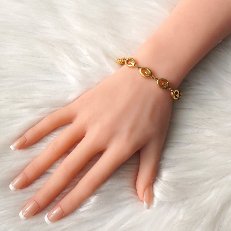 ジバンシィ ヴィンテージ Gロゴ ブレスレット GP ゴールド