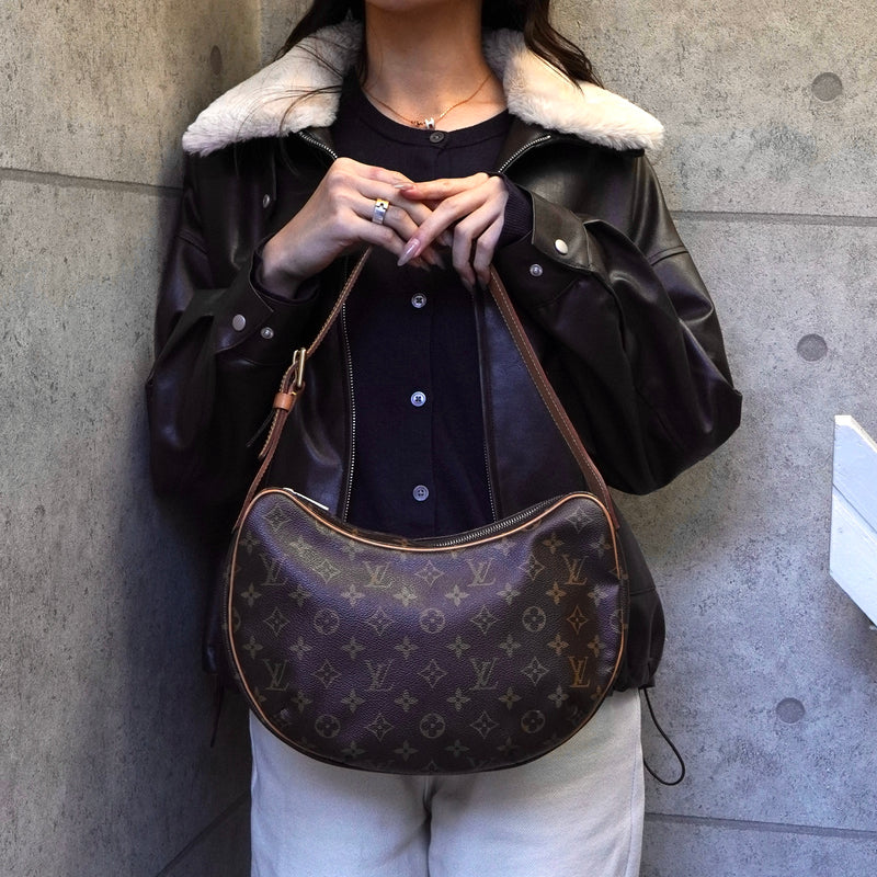 ルイ ヴィトン モノグラム クロワッサンMM ブラウン M51512