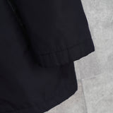 ジバンシィ パンチング フェイクレザー切り替え メンズ ナイロンジャケット ダークネイビー