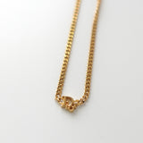 Dior Logo Flat Link Chain GP Gold Necklace