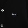 プレイ コム デ ギャルソン ハートロゴ カーディガン ブラック