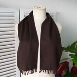 プラダ ロゴ カシミヤ マフラー ブラウン