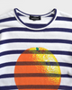 トリコ コム デ ギャルソン Tシャツ  ホワイト ネイビー M レディース