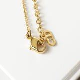 クリスチャン ディオール ヴィンテージ Diorロゴ ハート ラインストーン ネックレス GP ゴールド レディース