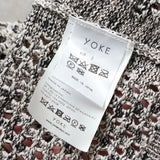 ヨーク MESHED KNIT CREWNECK メッシュ ニット グレージュ