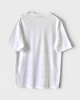 コム デ ギャルソン オム ロゴ 総柄 Tシャツ ホワイト M メンズ レディース