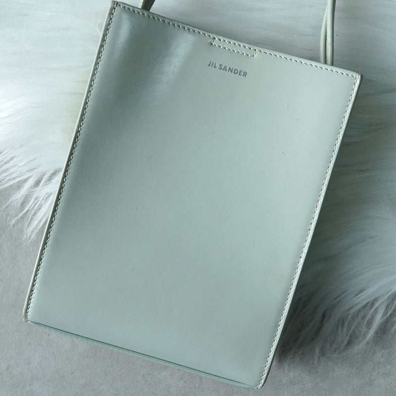 ジルサンダー タングル スモール レザー ショルダーバッグ ミントグリーン