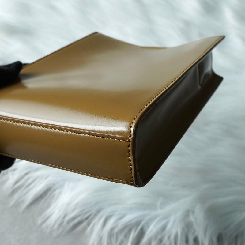 ジルサンダー タングル スモール レザー ショルダーバッグ ブラウン