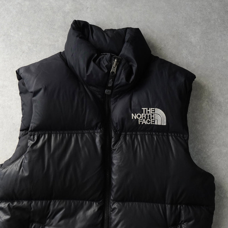 ザ ノースフェイス ヌプシ 700フィル ロゴ ダウンベスト ブラック - NEWSED