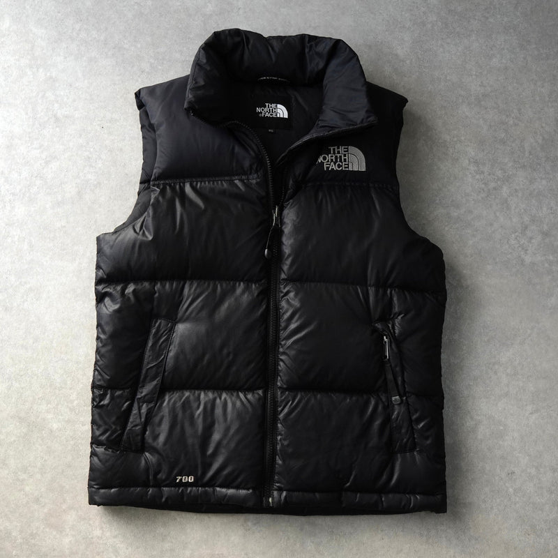 ザ ノースフェイス ヌプシ 700フィル ロゴ ダウンベスト ブラック - NEWSED