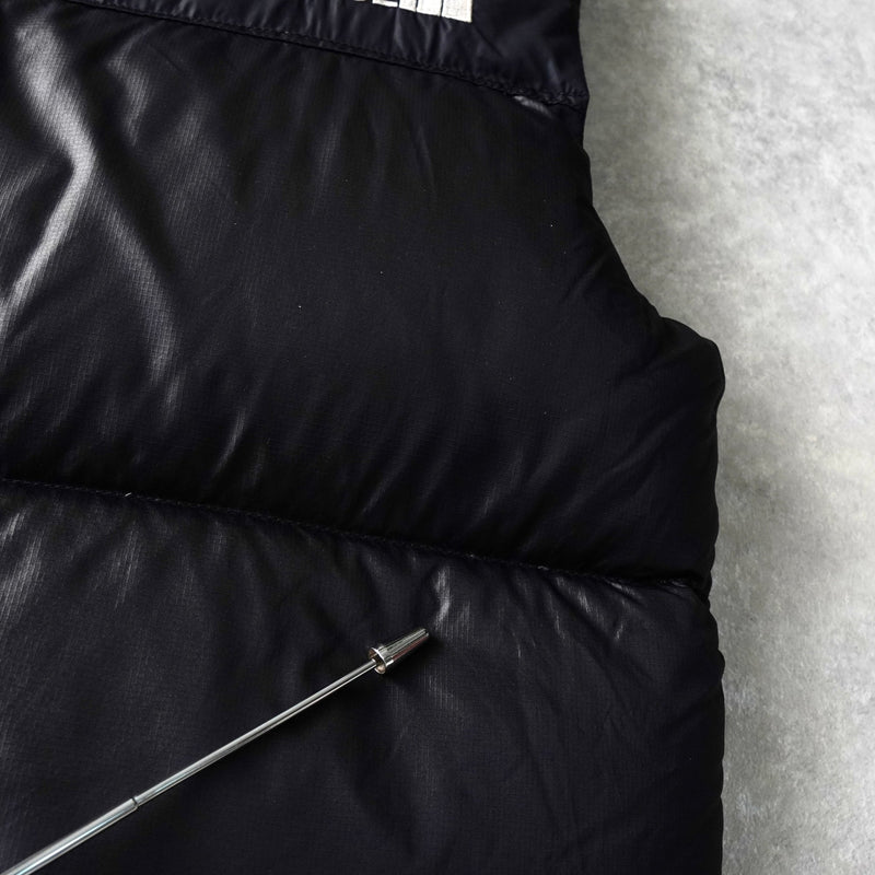 ザ ノースフェイス ヌプシ 700フィル ロゴ ダウンベスト ブラック - NEWSED