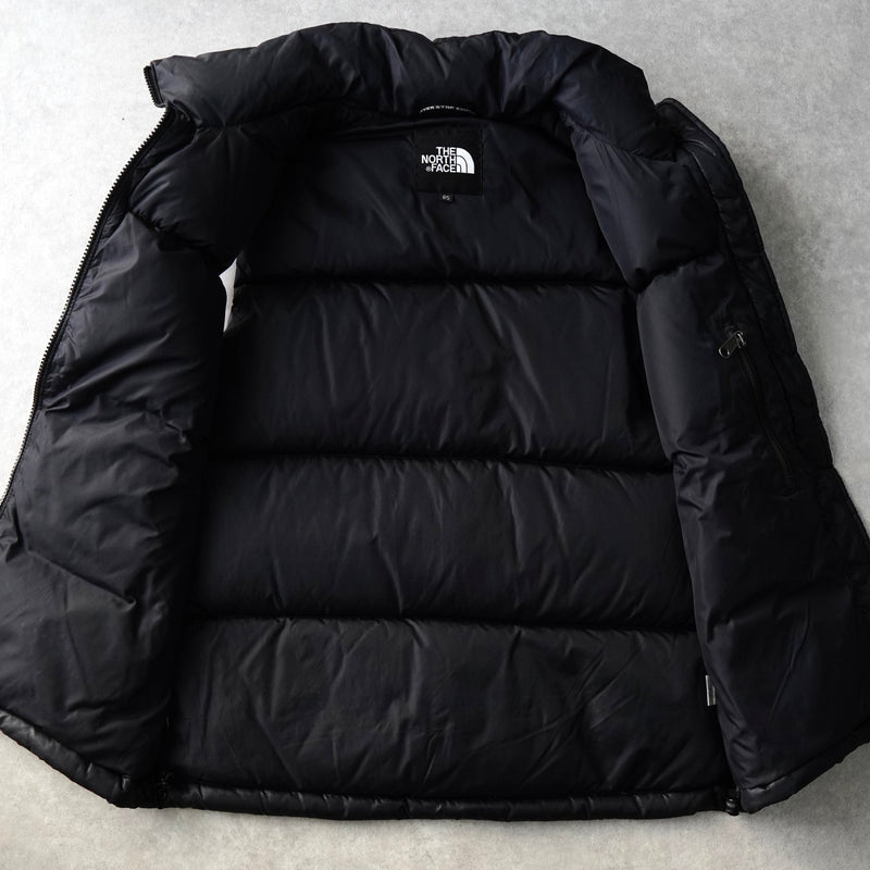 ザ ノースフェイス ヌプシ 700フィル ロゴ ダウンベスト ブラック - NEWSED