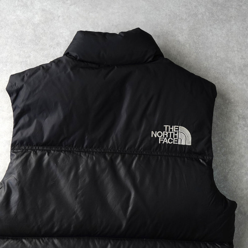 ザ ノースフェイス ヌプシ 700フィル ロゴ ダウンベスト ブラック - NEWSED