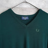 70's〜80's｜Logo Embroidery Wool Vest｜Made in UK