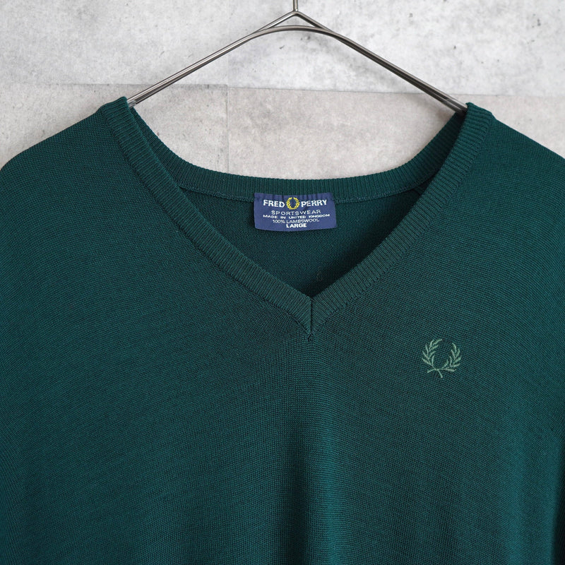 70's〜80's｜Logo Embroidery Wool Vest｜Made in UK - NEWSED