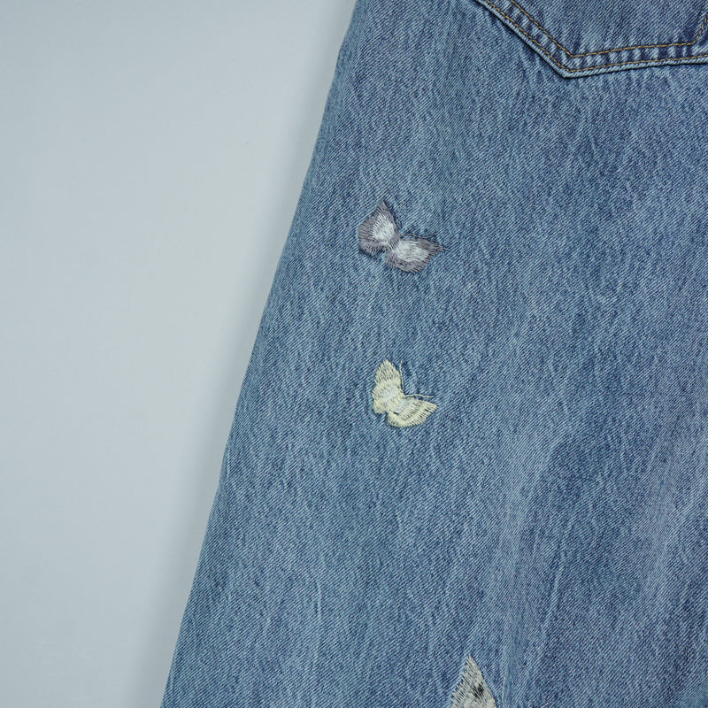 アワーレガシー 25SS VAST CUT バタフライ 刺繍 デニム ブルー