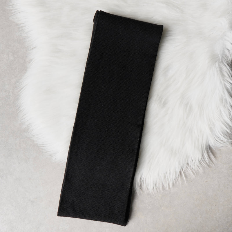 サンローラン ハート ウール マフラー ブラック