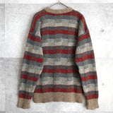 80's〜90's｜Block Pattern Pile Sweater