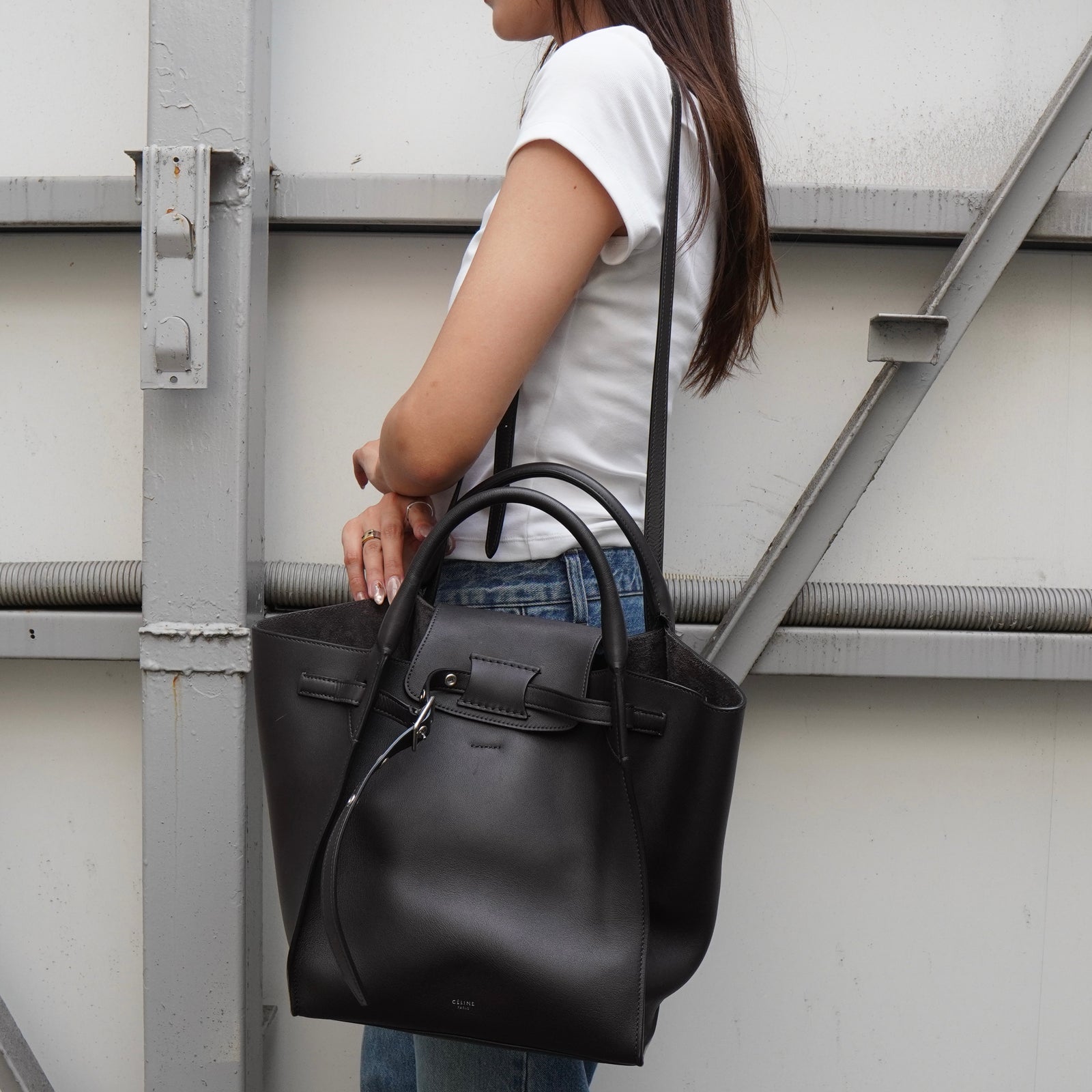 セリーヌ ビッグバッグ スモール レザー 2way ハンドバッグ ショルダー