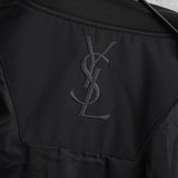 イヴ サンローラン ヴィンテージ YSLロゴ 中綿ジャケット 中綿ブルゾン グレー