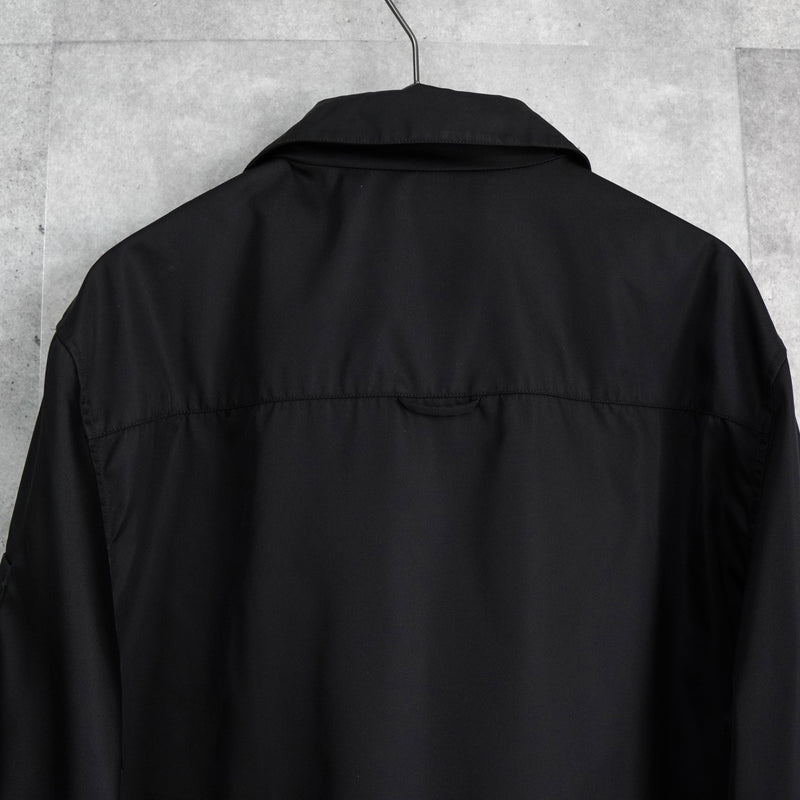 プラダ Re-Nylon トライアングルロゴ ナイロン シャツジャケット メンズ ブラック