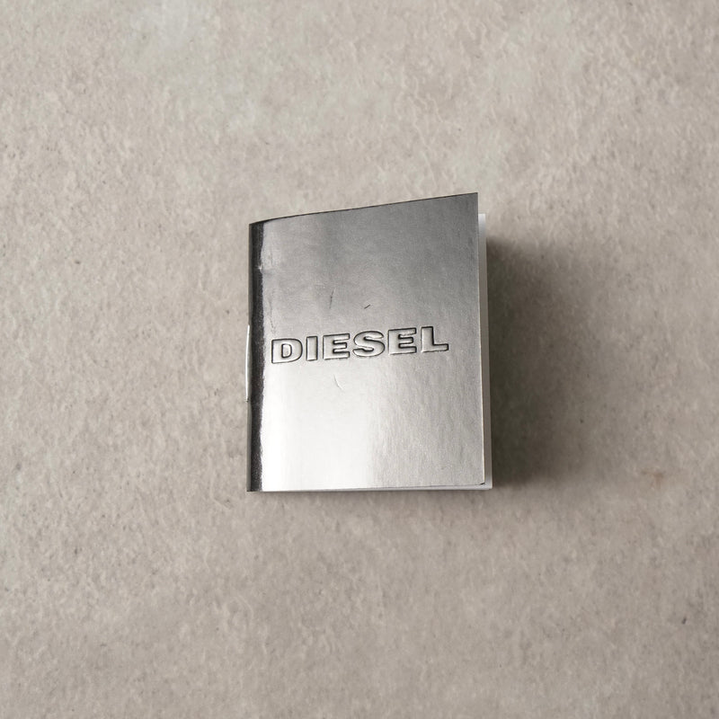 ディーゼル ロゴ プレート ステンレス チェーン ブレスレット シルバー メンズ 箱付き