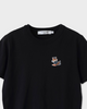 メゾン キツネ チラックスフォックス Tシャツ ブラック XS レディース