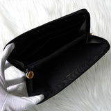 シャネル 7桁3番台 ココマーク マトラッセ キャビアスキン ラウンドファスナー 長財布 ブラック - NEWSED