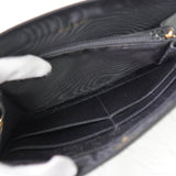 シャネル 7桁3番台 ココマーク マトラッセ キャビアスキン ラウンドファスナー 長財布 ブラック - NEWSED