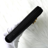 シャネル 7桁3番台 ココマーク マトラッセ キャビアスキン ラウンドファスナー 長財布 ブラック - NEWSED