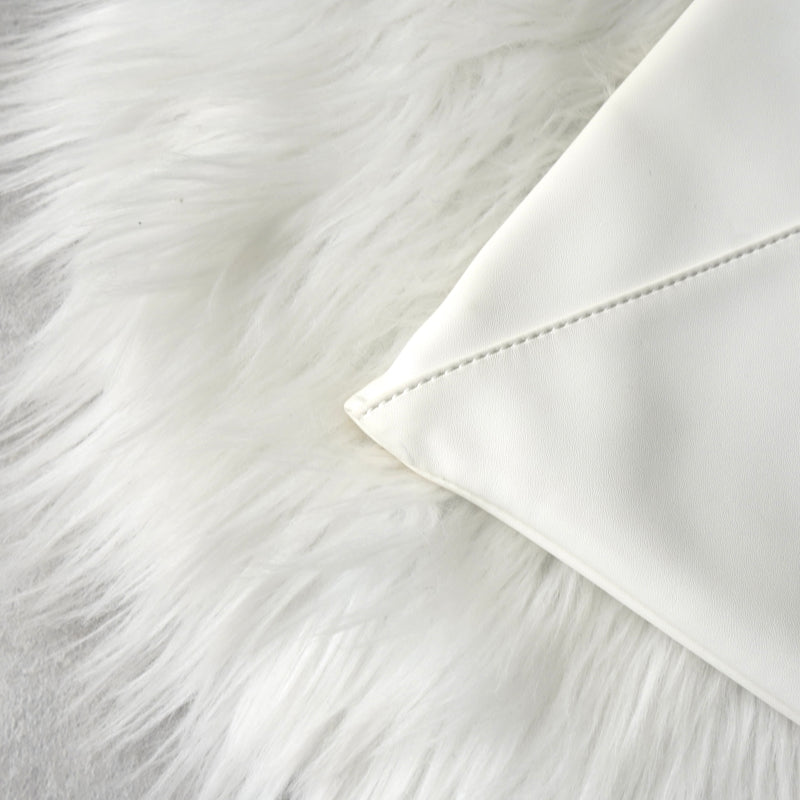 エムエムシックス メゾン マルジェラ ジャパニーズバッグ ミニ レザー ハンドバッグ ホワイト