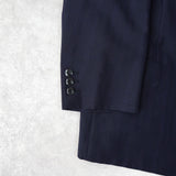 イヴ サンローラン ヴィンテージ ストライプ柄 シングル テーラードジャケット ツータック スラックス セットアップ ネイビー メンズ