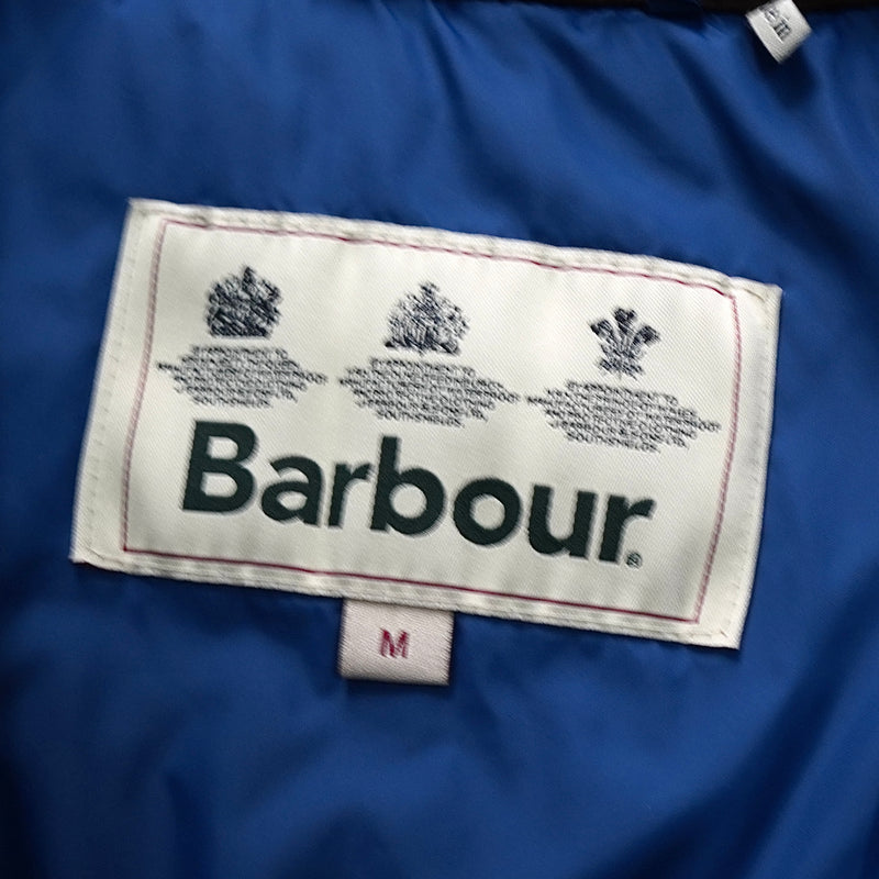 バブアー スエード切り替え キルティングジャケット ブラック