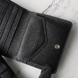 メゾン マルジェラ カレンダーロゴ レザー 二つ折り財布 コンパクトウォレット ブラック 箱付き