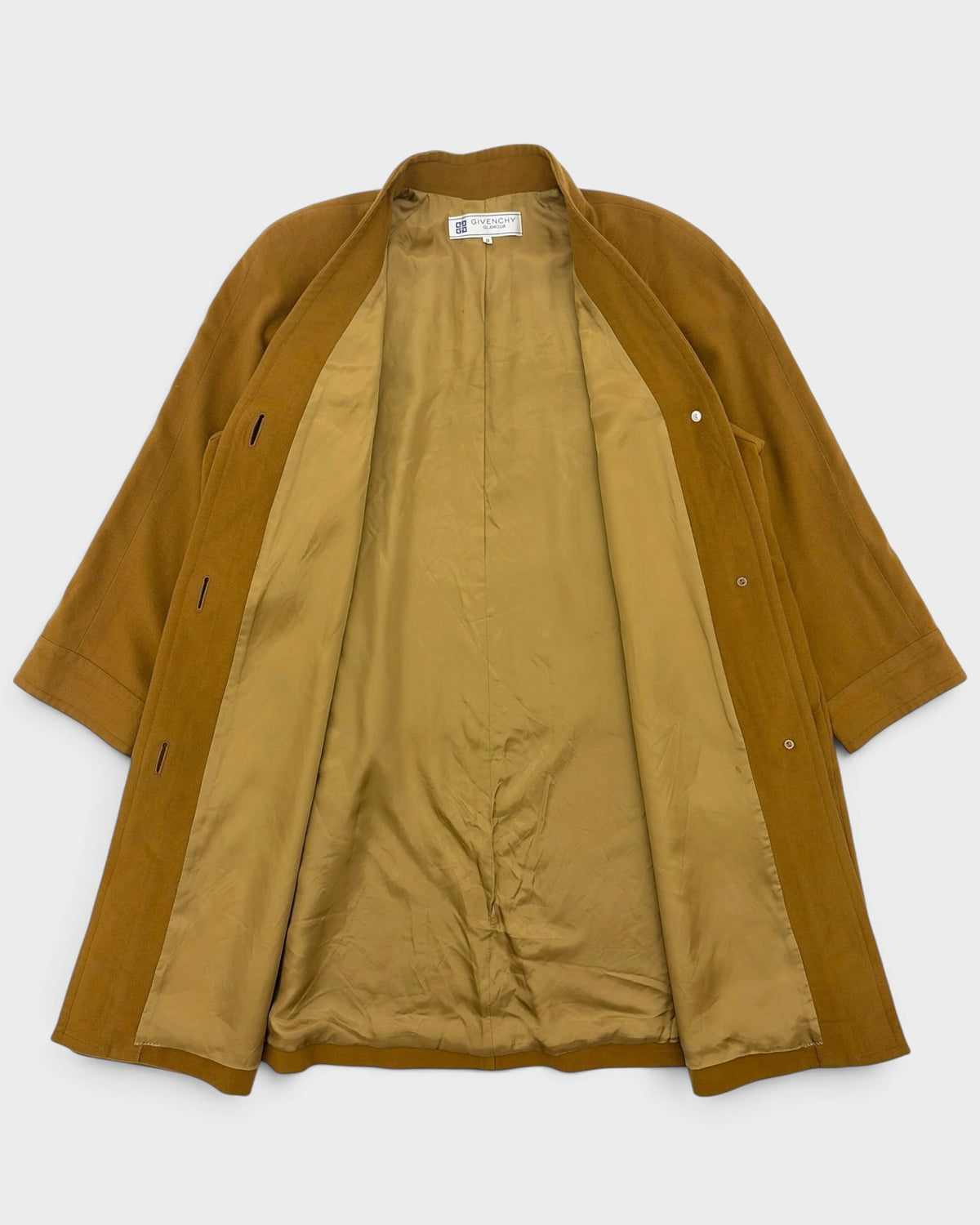 ジバンシィ グラマー ウール ロングコート マスタード