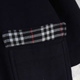 バーバリー ヴィンテージ カシミヤ混紡 ウールコート ブラック