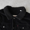 リーバイス SHERPA LINED TRUCKER JACKET コーデュロイ襟 ボアジャケット ブラック メンズ