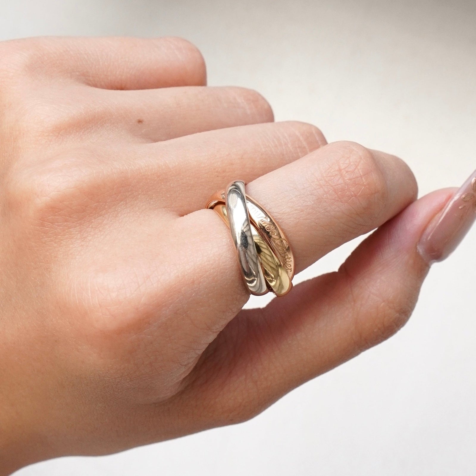 カルティエ　トリニティリング CARTIER】カルティエ トリニティ リング・指輪 10号 – NISHIKINO