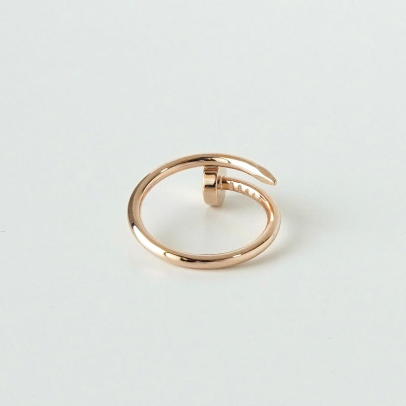 カルティエ ジャストアンクル スモールモデル 750 ピンクゴールド 指輪 リング 18K 18金 サイズ46 / 8号 箱付き - NEWSED