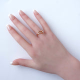 カルティエ ジャストアンクル スモールモデル 750 ピンクゴールド 指輪 リング 18K 18金 サイズ46 / 8号 箱付き - NEWSED