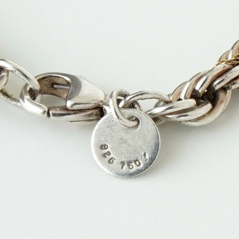 ティファニー ツイストチェーン 750 × 925 ブレスレット 18K 18金 シルバー925 - NEWSED