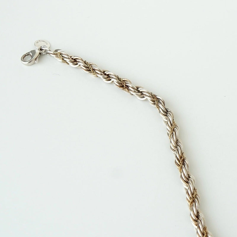 ティファニー ツイストチェーン 750 × 925 ブレスレット 18K 18金 シルバー925 - NEWSED
