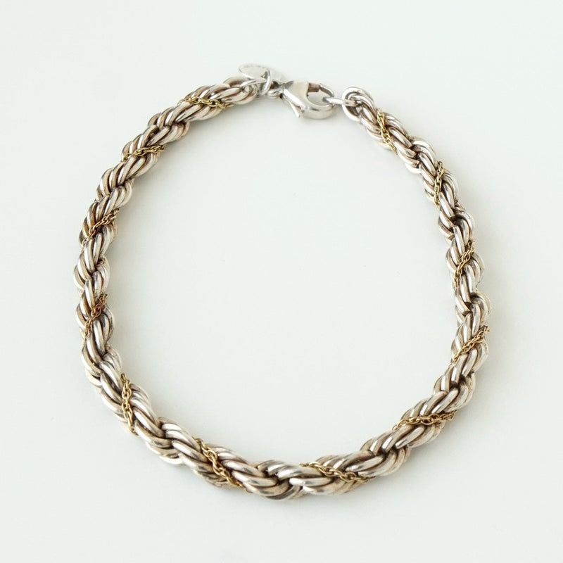 ティファニー ツイストチェーン 750 × 925 ブレスレット 18K 18金 シルバー925 - NEWSED